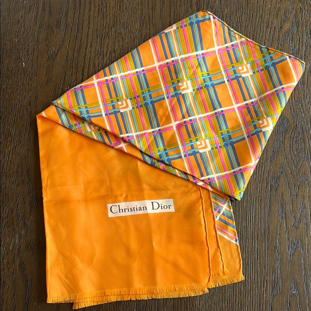 Christian Dior silk Scarf - AUTHENTIC